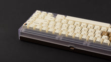 Load image into Gallery viewer, GMK CYL Rainbow 6 Siege - Winner&#39;s Circle on a Clear PC keyboard back view of right side