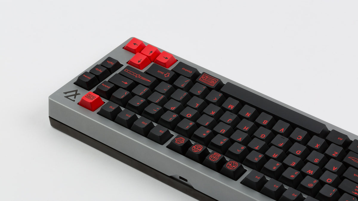  GMK CYL Slasher on a grey 7V back view zoomed right side 
