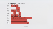 Load image into Gallery viewer, render of GMK CYL Slasher splatter kit