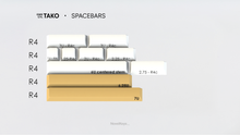 Load image into Gallery viewer, render of GMK CYL Tako spacebars kit