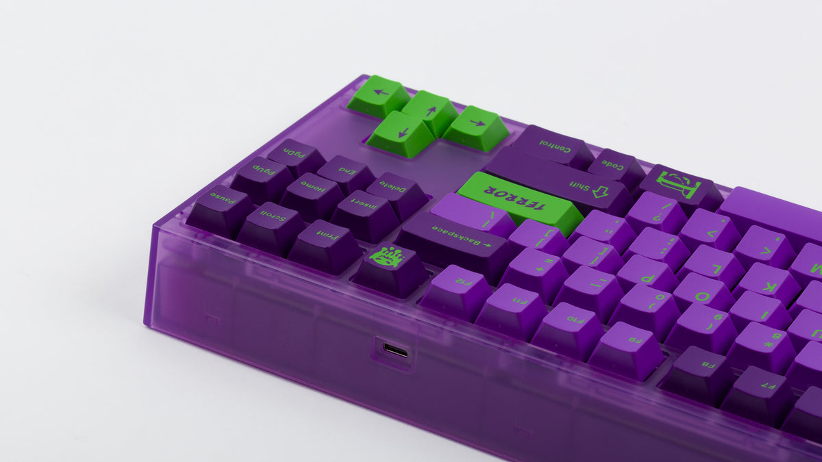  GMK CYL Terror on a purple NK87 back view right side 