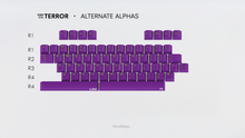 Load image into Gallery viewer, render of GMK CYL Terror  alternate alphas kit