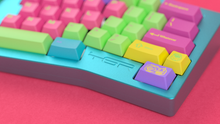 Load image into Gallery viewer, render of GMK CYL Windbreaker on a blue Alice close up on right side