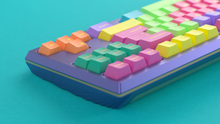 Load image into Gallery viewer, render of GMK CYL Windbreaker on a Purple Keycult No. 3/TKL close up angled right side