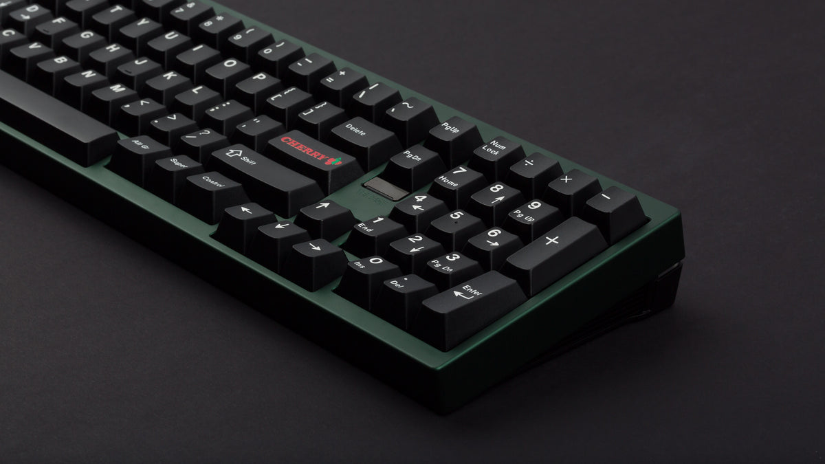  GMK CYL WoB Addon on green keyboard zoomed in on right 