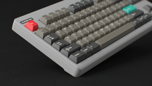 Load image into Gallery viewer, render of GMK CYL Dolch R5X on a grey CLASSIC-TKL close up on left side