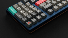 Load image into Gallery viewer, render of GMK CYL Dolch R5X on a navy Keycult No. 1 / 1800 back view close up on right side