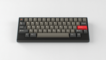 Load image into Gallery viewer, render of GMK CYL Dolch R5X on a black Keycult Zero HHKB