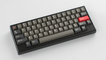 Load image into Gallery viewer, render of GMK CYL Dolch R5X on a black Keycult Zero HHKB angled