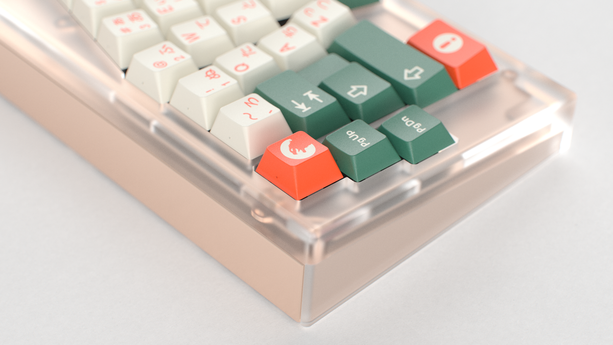  render of GMK CYL Kaiju R3 Kaiju on a translucent Rikia back view close up on left side 