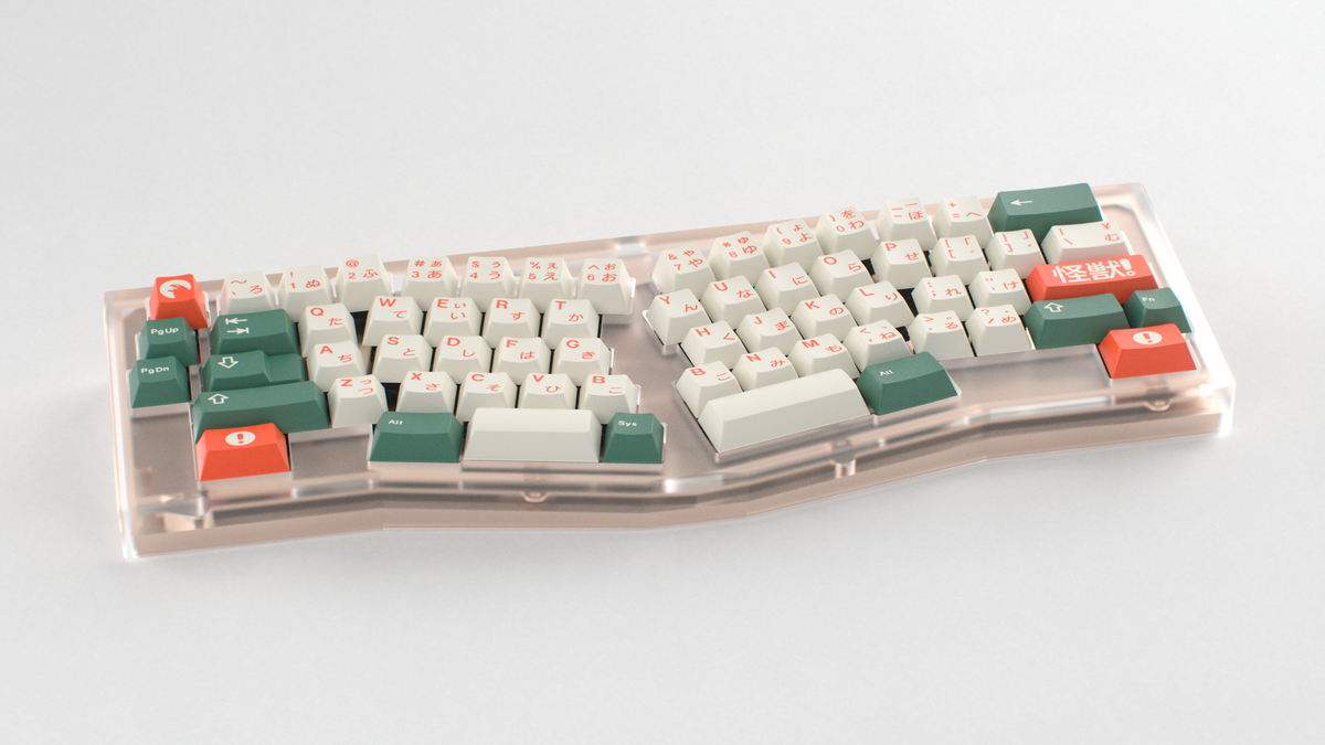  render of GMK CYL Kaiju R3 Kaiju on a translucent Rikia angled 