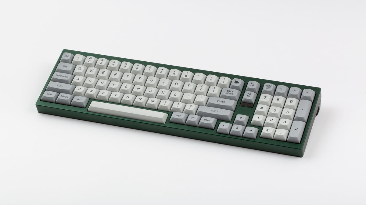  MTNU Granite on a green keyboard angled 