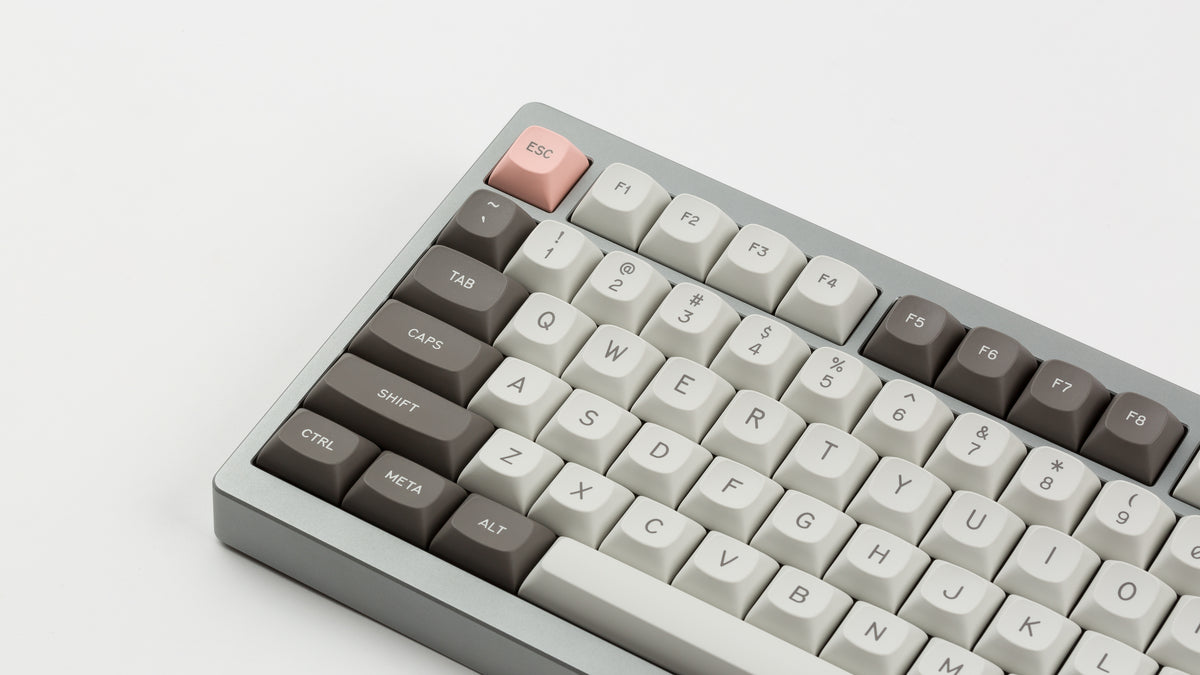  GMK MTNU R&D 1973 on a silver keyboard close up on left side 