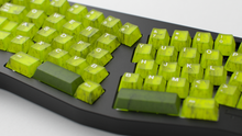 Load image into Gallery viewer, render of GMK CYL Mutagen on a grey TGR Jane close up in middle