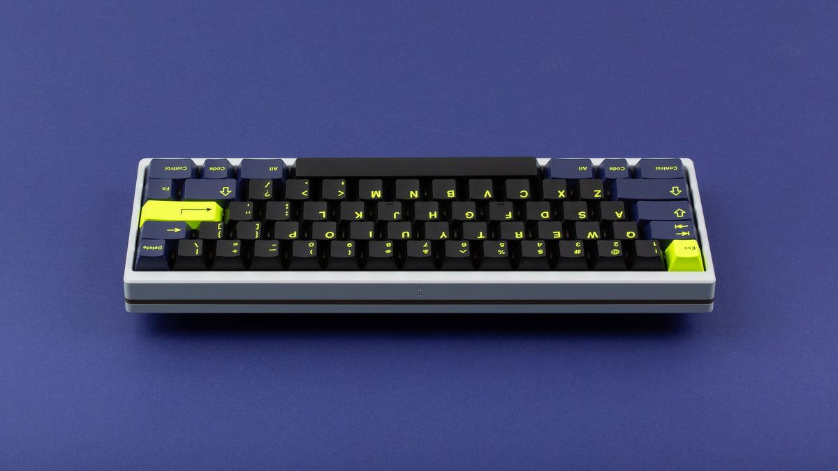  GMK CYL Nightrunner on a white Keycult back view 