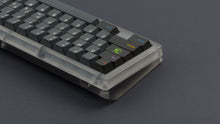 Load image into Gallery viewer, GMK Oblivion V3.1 on a clear keyboard zoomed in left back