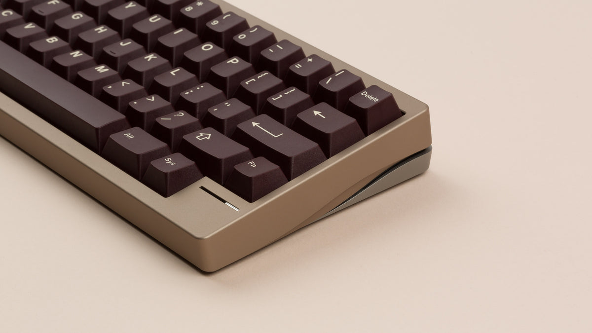  taupe lily closeup or right side with brown keycaps 