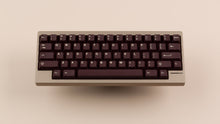 Load image into Gallery viewer, taupe lily top down view featuring brown keycaps