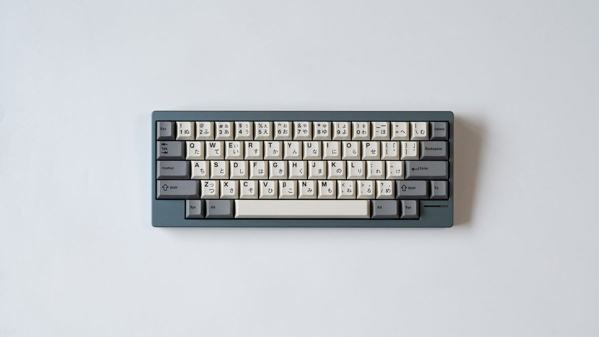  bluegrey lily featuring some keycaps 