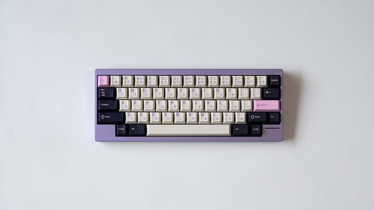  lilac lily featuring some keycaps 