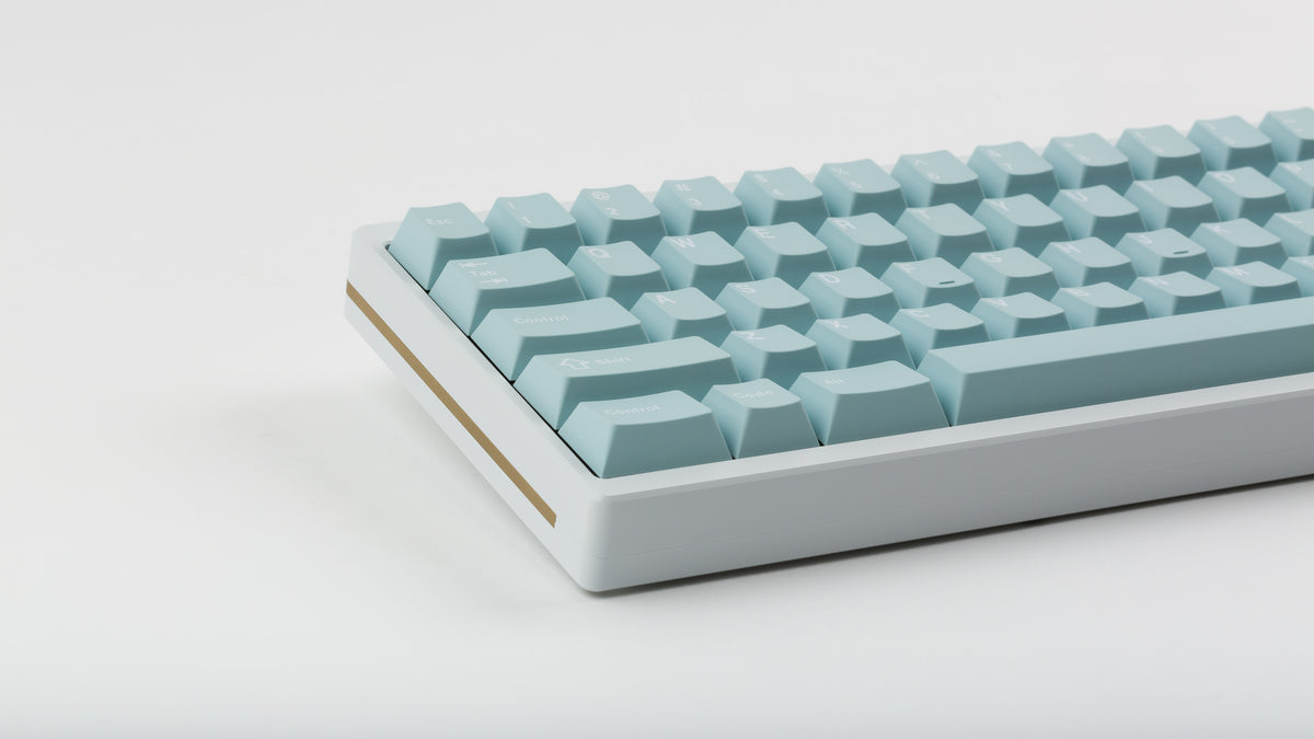  Key kobo Glacier on a white keyboard zoomed in on left 