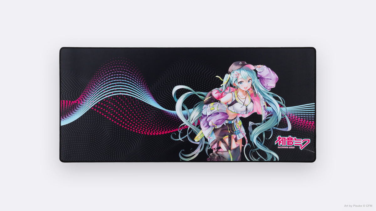  Hatsune Miku deskpad with microfiber top 