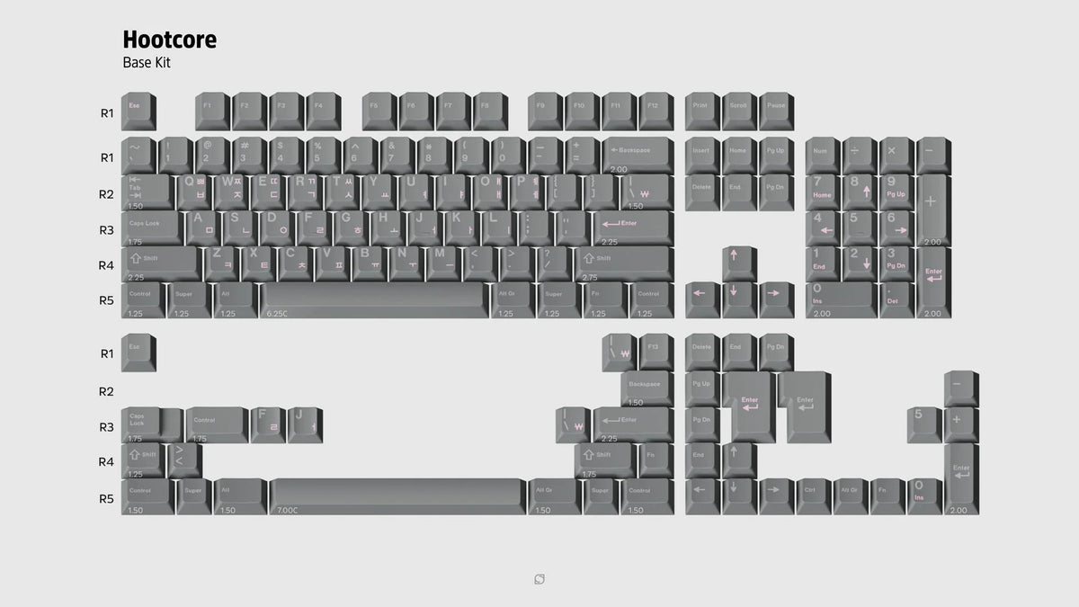  render of GMK CYL Hooty base kit 