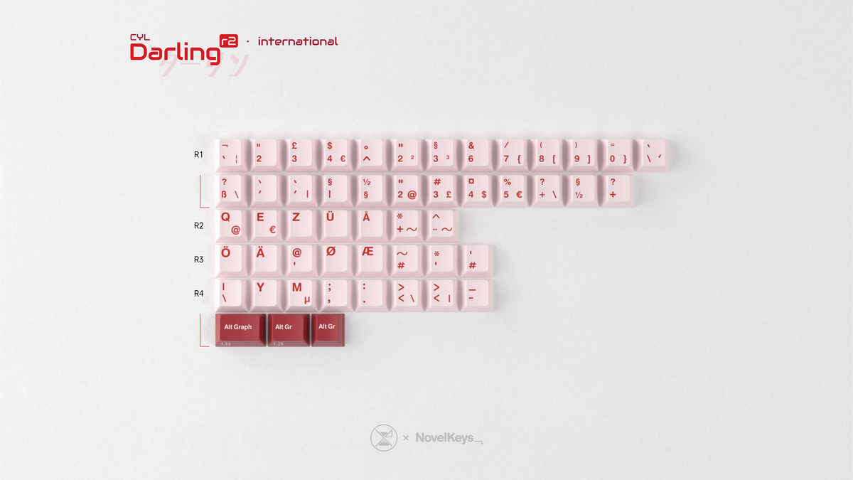  render of GMK CYL Darling international kit 