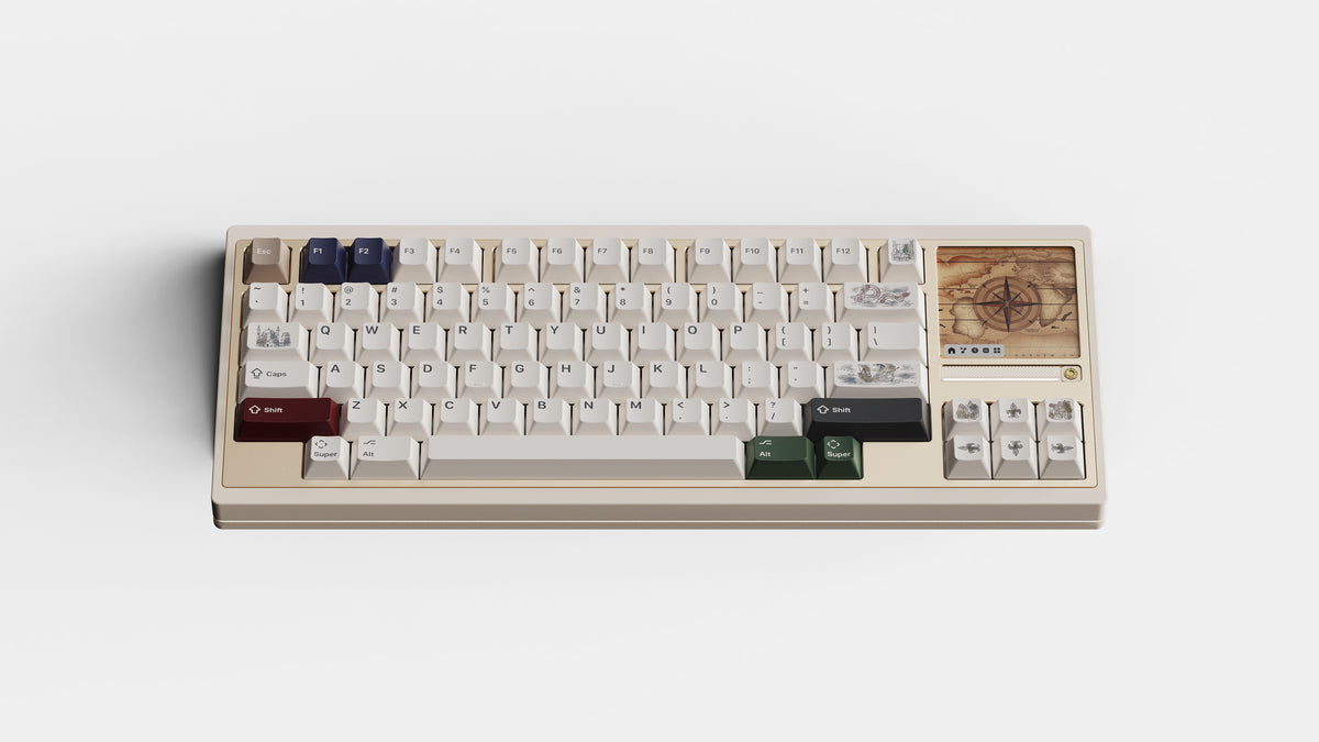  render of KAP TOT top down on keyboard with map 