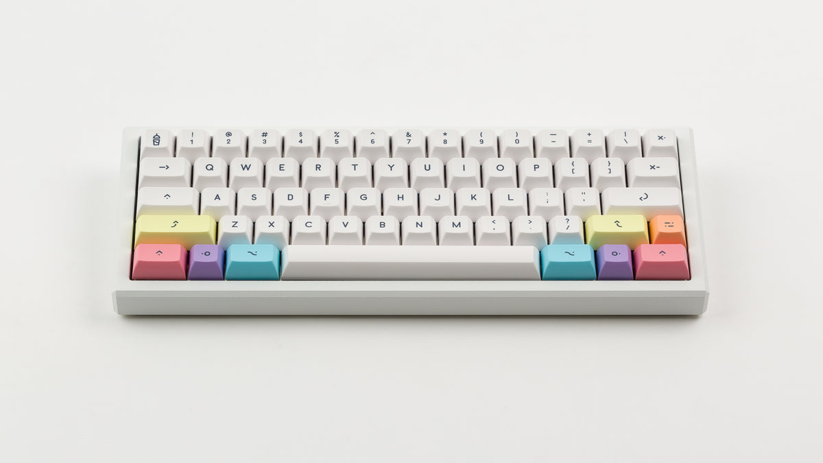  KAT Milkshake Light Base Kit on a white keyboard 
