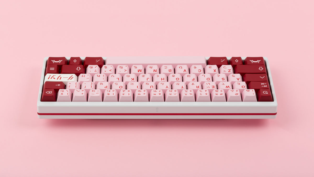  Key Kobo Darling on a white keyboard centered back 