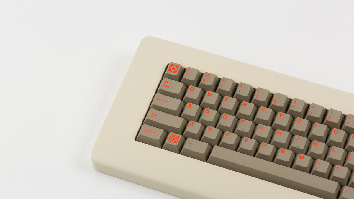  Key Kobo Signet on a beige keyboard zoomed in on left 