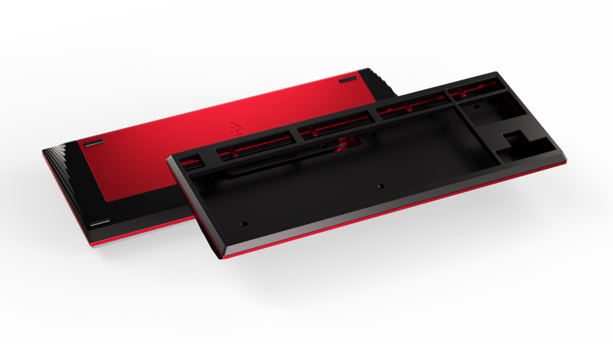 render of Keycult No. 3 black with red accents