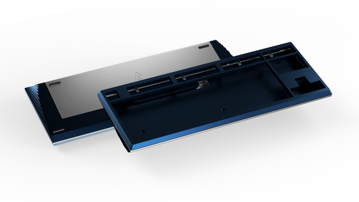 render of Keycult No. 3 navy with silver accents