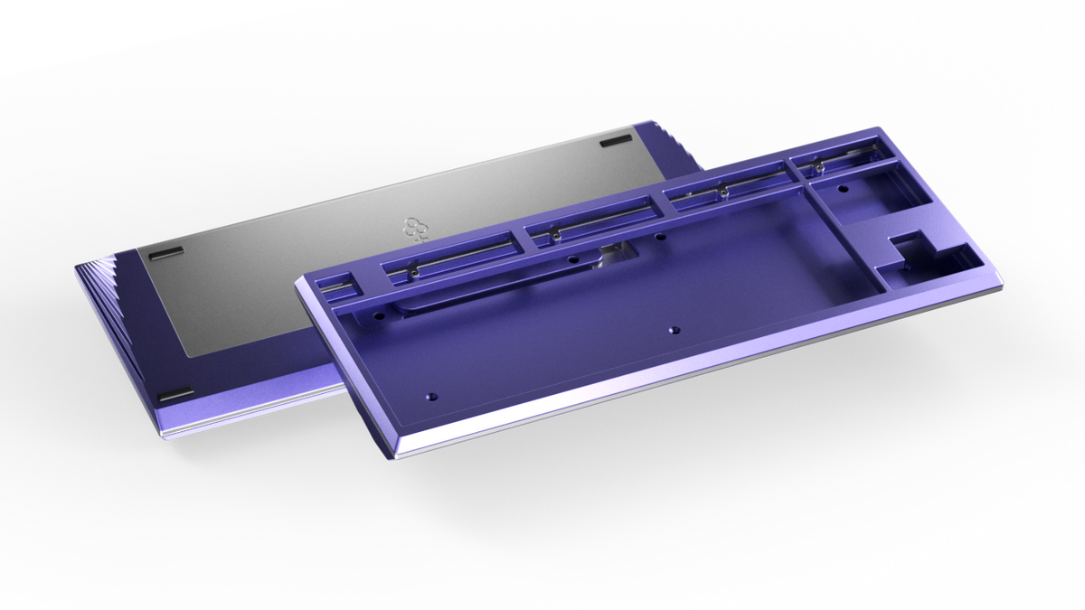 render of Keycult No. 3 purple with silver accents