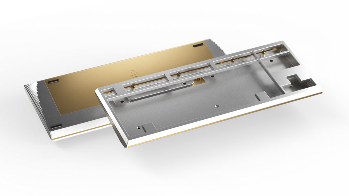 render of Keycult No. 3 silver with brass accents