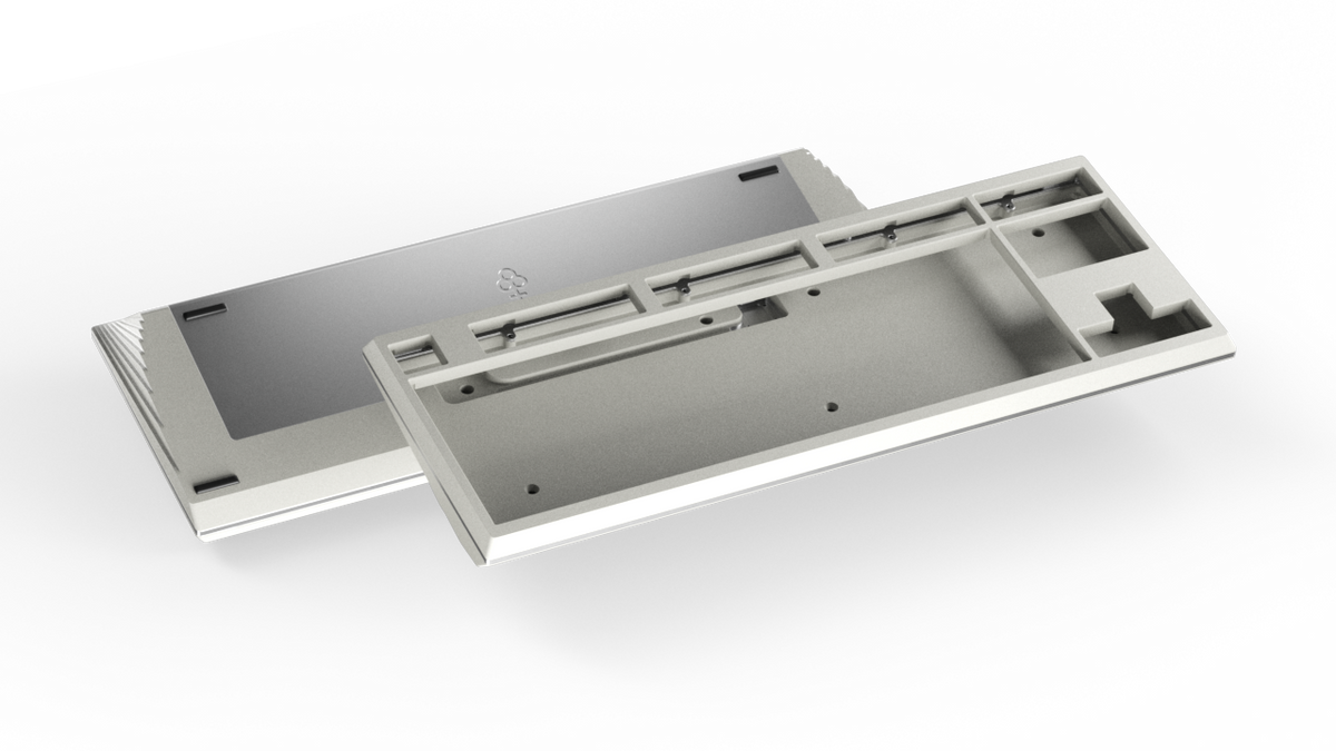 render of Keycult No. 3 white with silver accents