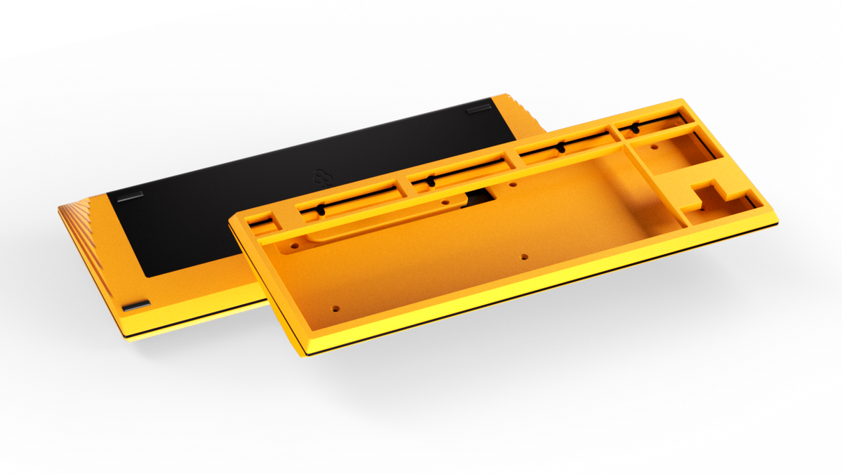 render of Keycult No. 3 yellow with black accents
