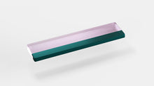 Load image into Gallery viewer, render of 60% PC wrist rest with dark teal bar
