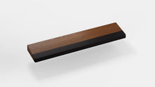 Load image into Gallery viewer, render of 60% walnut wrist rest with black bar