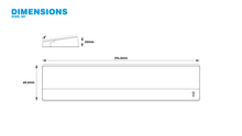 Load image into Gallery viewer, render of 60% wrist rest dimensions