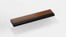 Load image into Gallery viewer, render of 65% walnut wrist rest with black bar