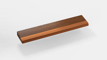 Load image into Gallery viewer, render of 65% walnut wrist rest with copper bar