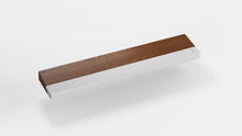 Load image into Gallery viewer, render of 65% walnut wrist rest with white bar