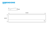 Load image into Gallery viewer, render of 65% wrist rest dimensions