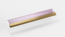 Load image into Gallery viewer, render of TKL PC wrist rest with brass bar