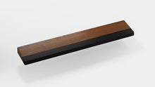 Load image into Gallery viewer, render of TKL walnut wrist rest with black bar