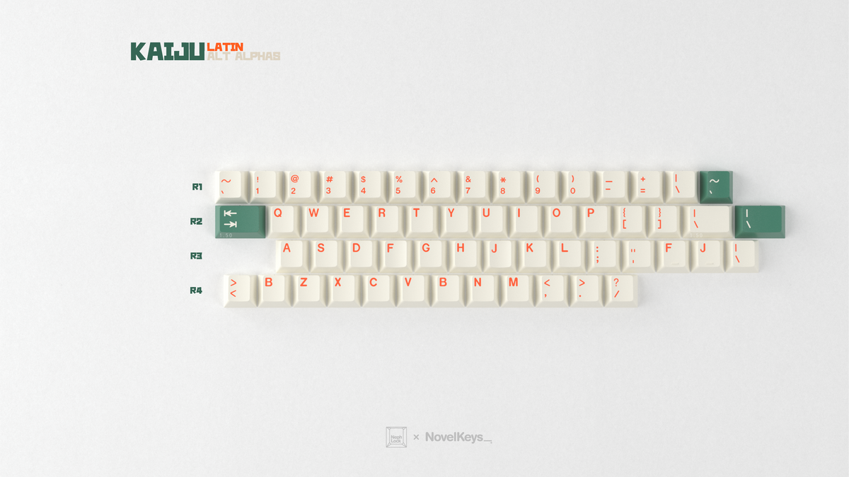  render of GMK CYL Kaiju R3 Alt Alphas kit 