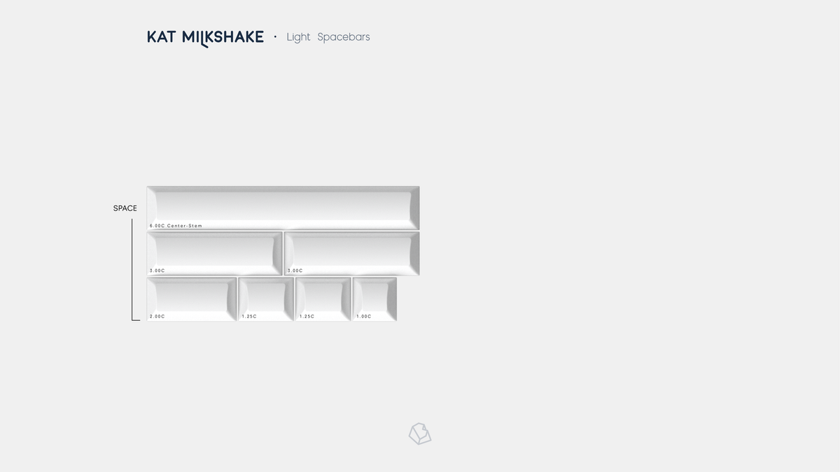  render of KAT Milkshake Light Spacebars Kit 