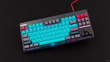 Load image into Gallery viewer, CLASSIC-TKL Hatsune Miku Edition top down plugged in